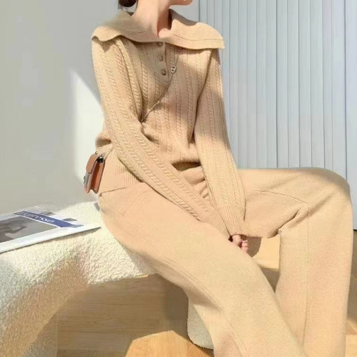 Damen Strickpullover mit abnehmbarem Kragen Drune