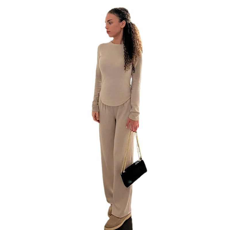 Damen Loose-Fit Loungehose mit elastischem Bund und weichem Material Drune