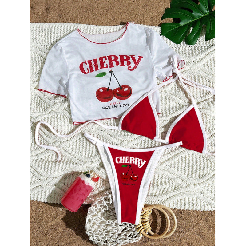 Damen Sexy Zweiteiler Bikini-Set mit sportlichem Oberteil Drune