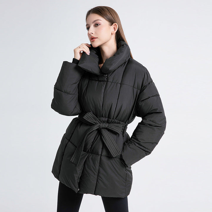 Drune | Warme Pufferjacke mit Gürtel Leicht und Stilvoll Perfekt Für Kalte Tage
