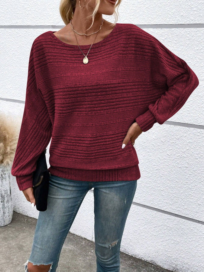 Damen lässiger Strickpullover Drune