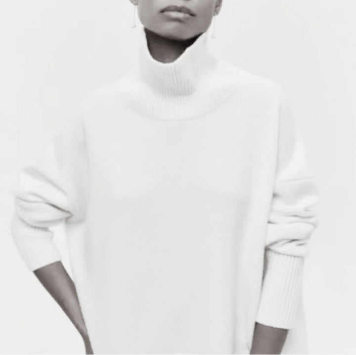 Damen Modischer Rollkragenpullover aus weichem Material Drune