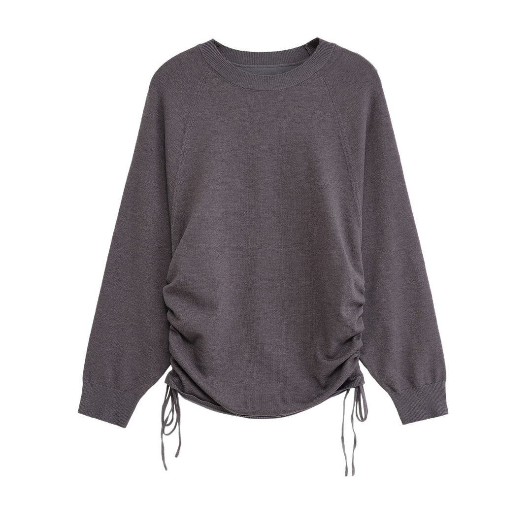 Damen Sportlicher Pullover mit seitlichen Schnürungen Drune