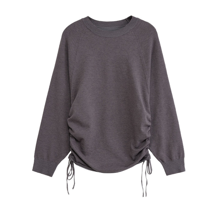 Damen Sportlicher Pullover mit seitlichen Schnürungen Drune