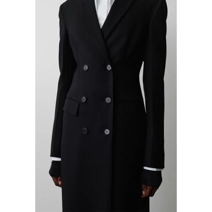 Damen Doppeltreihiger Blazer mit weitem Schnitt Drune