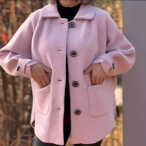 Damen Übergangsjacke mit großem Kragen und praktischen Taschen Drune
