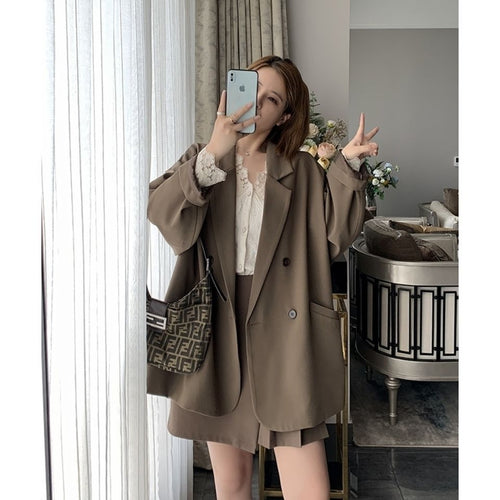 Damen elegante oversized Jacke Drune