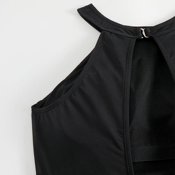 Damen Einteiler Badeanzug mit modischem Cut-Out und sportlichem Design Drune