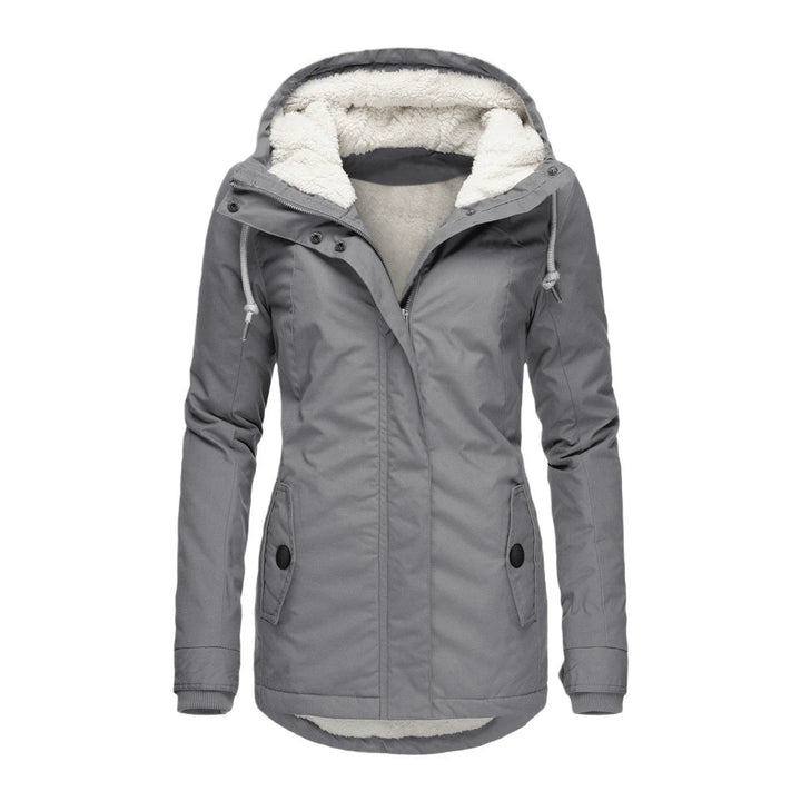 Drune | Damen Kapuzenparka – Semi-Fitted – Plüschfutter – Mittellange – Wetterbeständig