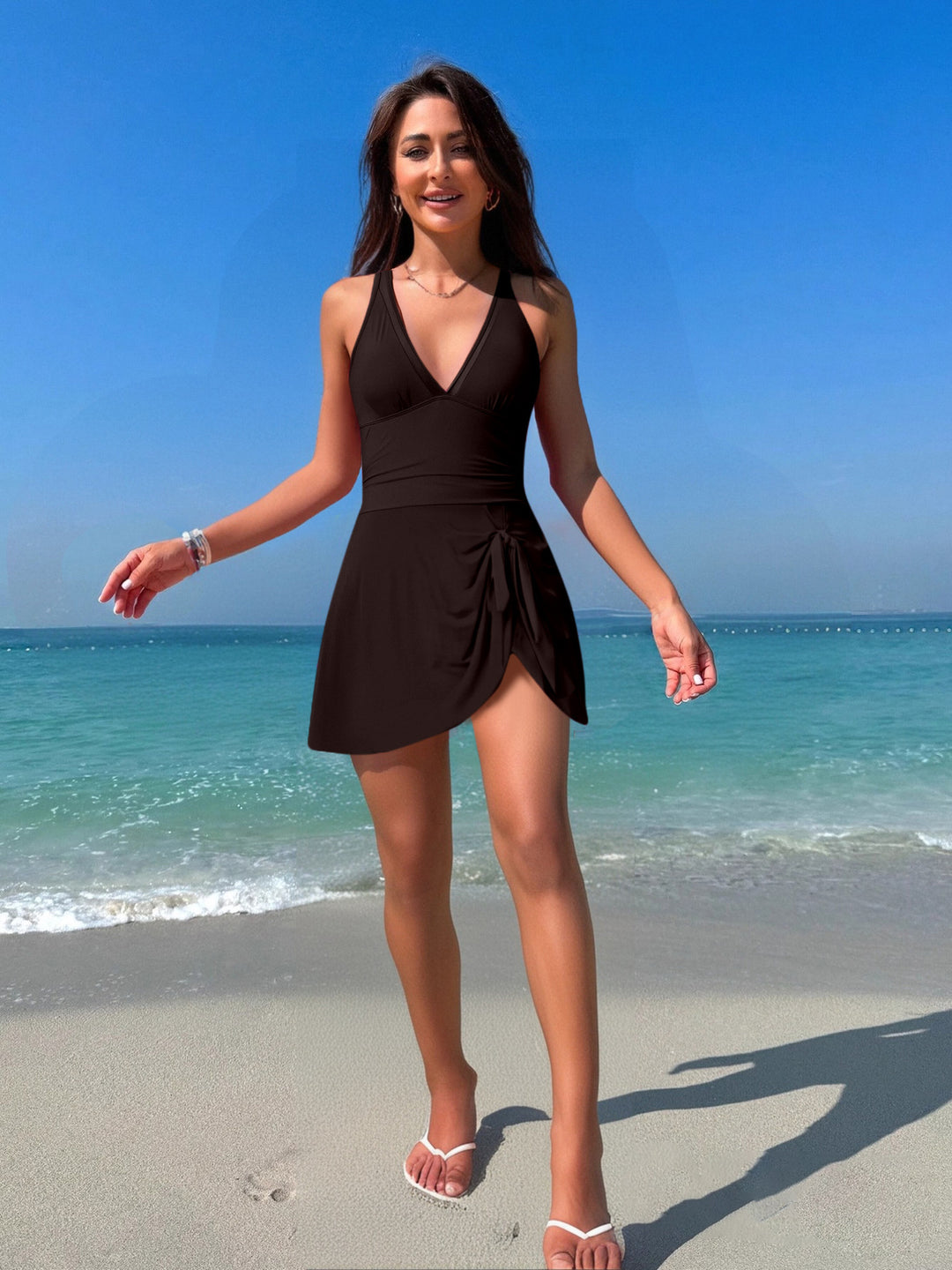 Damen Schwimmanzug mit Wickelrock Drune