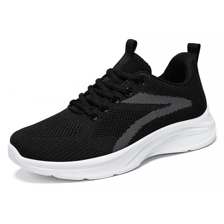 Damen nan atmungsaktive gestrickte Sneaker mit Memory-Schaum-Fußbett und stoßdämpfender EVA-Sohle Drune