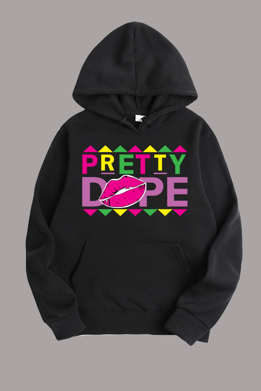 Damen Hoodie mit kreativem Grafikdruck Drune