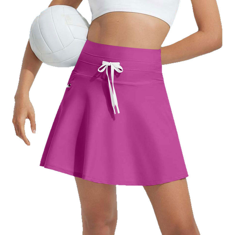 Damen Sportliche Badeskirt mit verstellbarem Taillenbund Drune