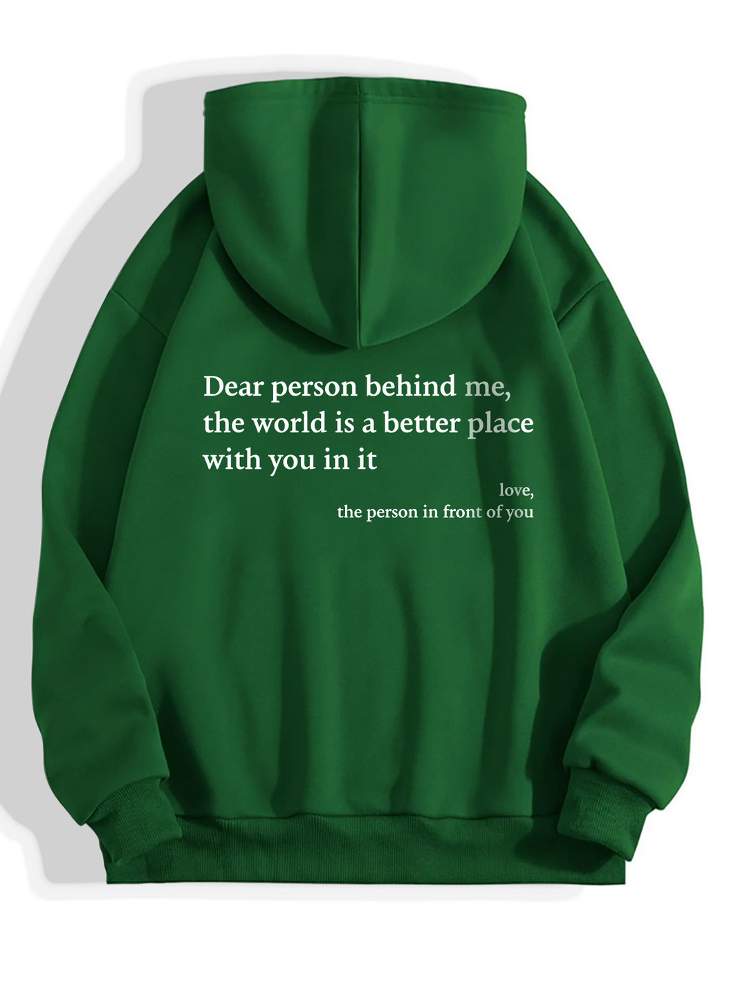 Damen Oversized Kapuzenpullover mit inspirierendem Schriftzug Drune