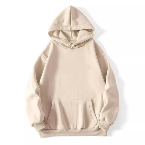 Damen Oversized Kapuzenpullover mit Kängurutasche Drune