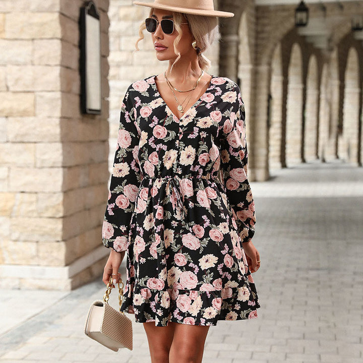 Damen Blümchenkleid Drune
