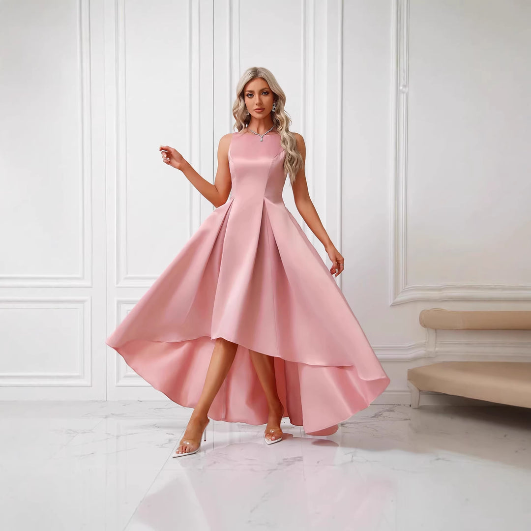 Damen Elegantes Abendkleid mit asymmetrischem Schnitt und raffinierten Falten Drune