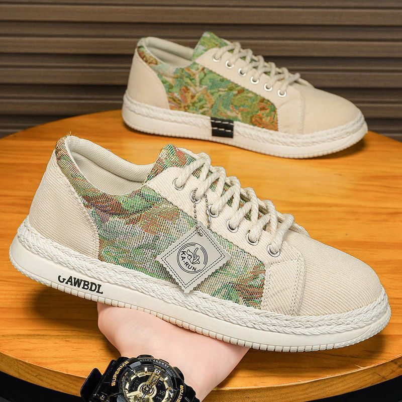 Damen modische Sneakers mit einzigartigem Textil-Mix und komfortabler Sohle Drune