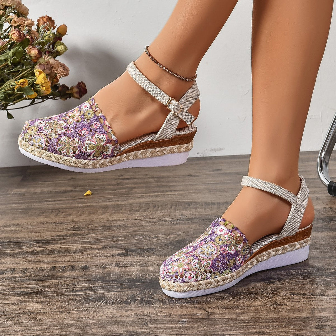 Damen Espadrilles mit elegantem Häkel-Design und komfortabler Sohle Drune