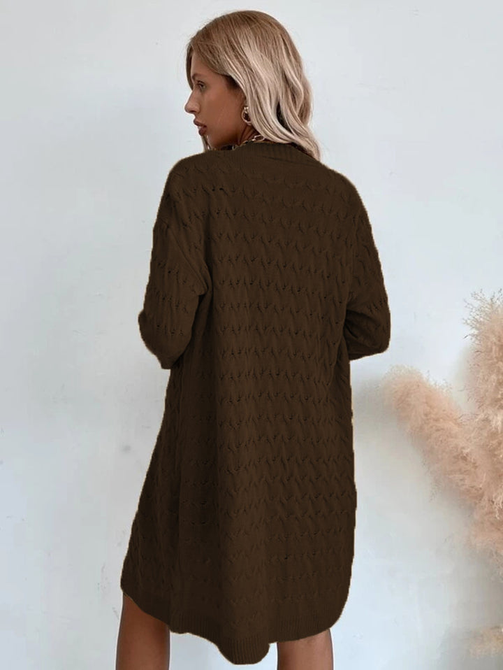 Damen Strickjacke mit modernem Muster und lässigem Schnitt Drune