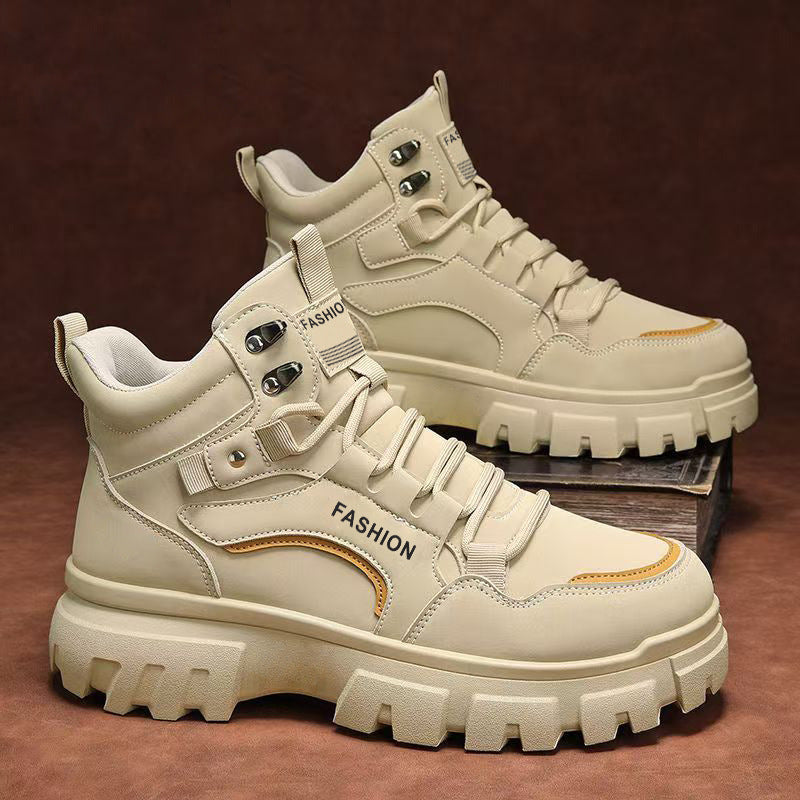 Damen robuste High-Top Sneakers mit griffiger Profilsohle Drune