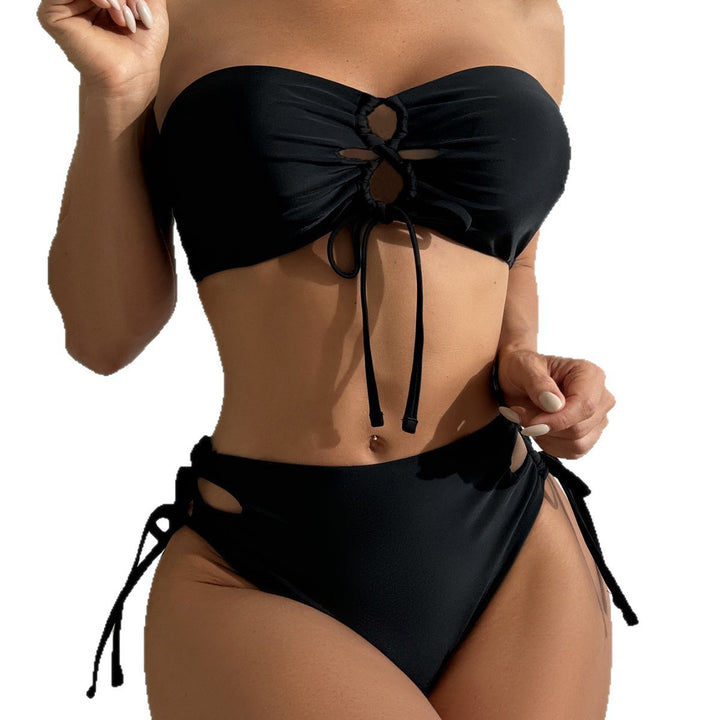 Damen Bandeau-Bikini mit raffinierten Schnürdetails Drune