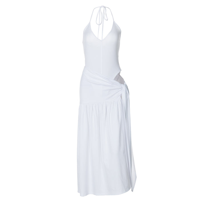 Damen Maxi-Kleid mit elegantem Wickeldesign und seitlichem Schlitz Drune