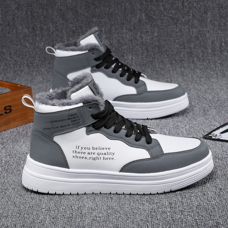 Damen High-Top Sneakers mit warmem Innenfutter und rutschfester Sohle Drune