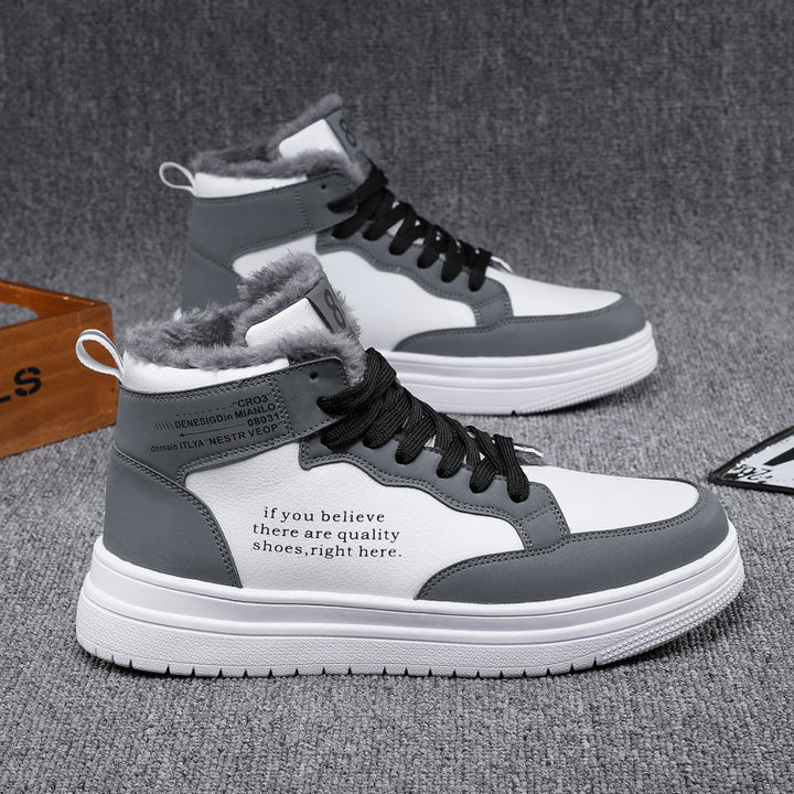 Damen High-Top Sneakers mit warmem Innenfutter und rutschfester Sohle Drune