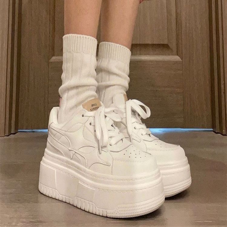 Damen Plateau Sneakers Drune