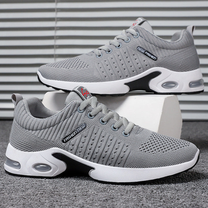 Herren nan leichter Performance-Sneaker mit 3D-Strickoberteil, integrierter Luftkammer-Zwischensohle und rutschfester Trail-Laufsohle Drune
