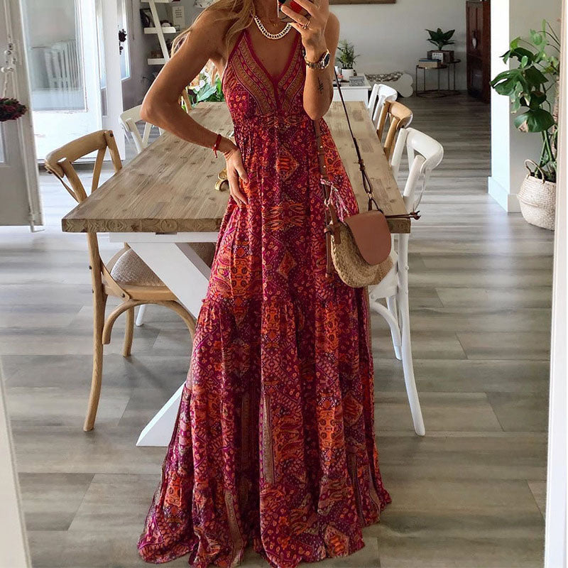 Drune | Boho Ärmelloses Kleid