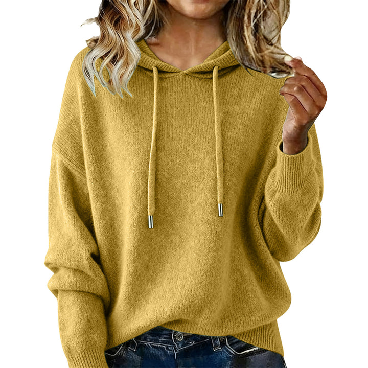 Damen Oversized Kapuzensweatshirt mit texturiertem Design und Kordelzug Drune