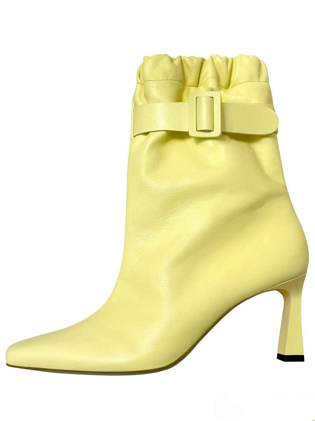 Damen Slouchy High-Heel Stiefeletten mit Schnallen-Detail Drune