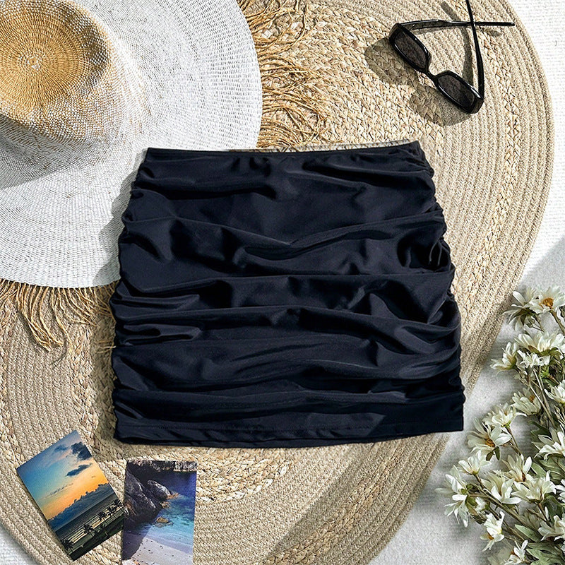 Damen Hochwertiger Rüschenshorts mit elastischem Bund Drune