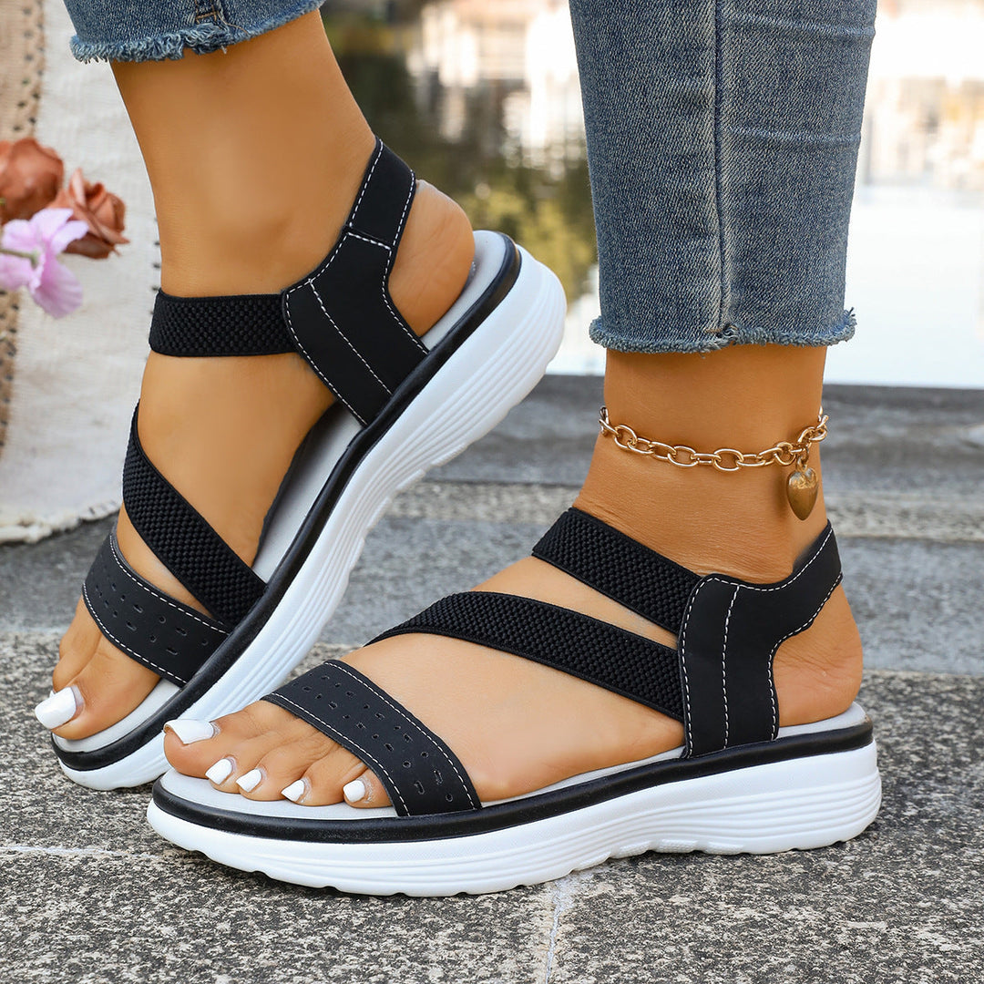 Damen Bequeme Lauf-Sandalen mit atmungsaktiver Mesh-Oberfläche und ergonomischem Fußbett Drune