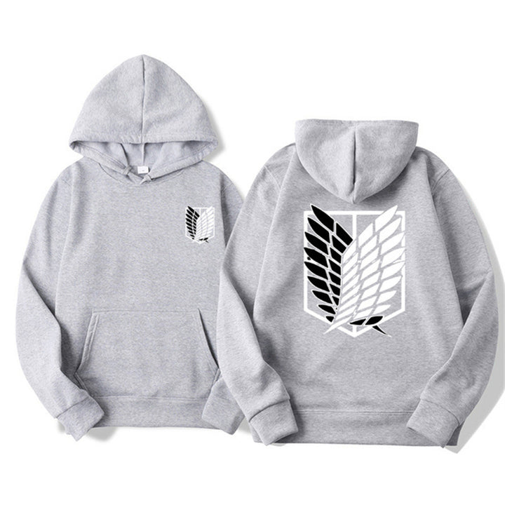 Damen Kapuzenpullover mit klassischem Anime-Motiv Drune