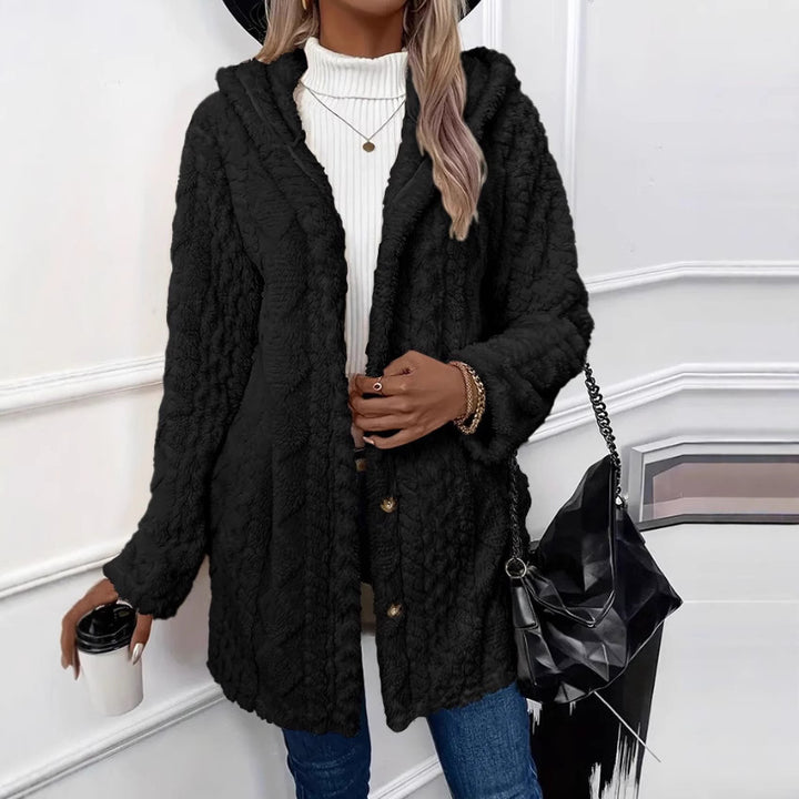 Damen Kuschelige Fleecejacke Drune