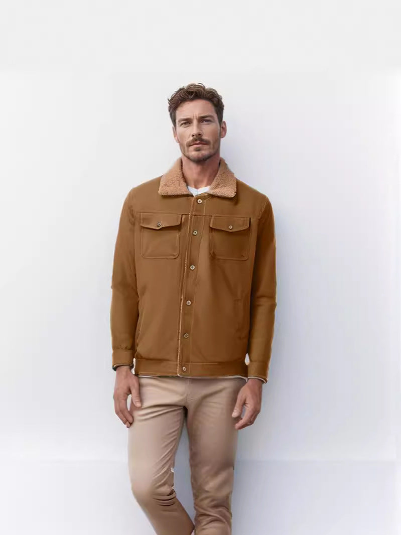 Herren vielseitige Freizeitjacke mit weichem Kragen Drune