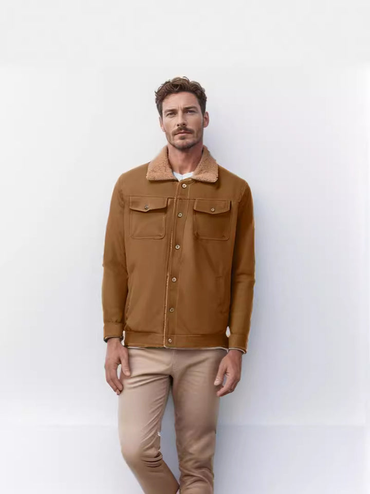 Herren vielseitige Freizeitjacke mit weichem Kragen Drune