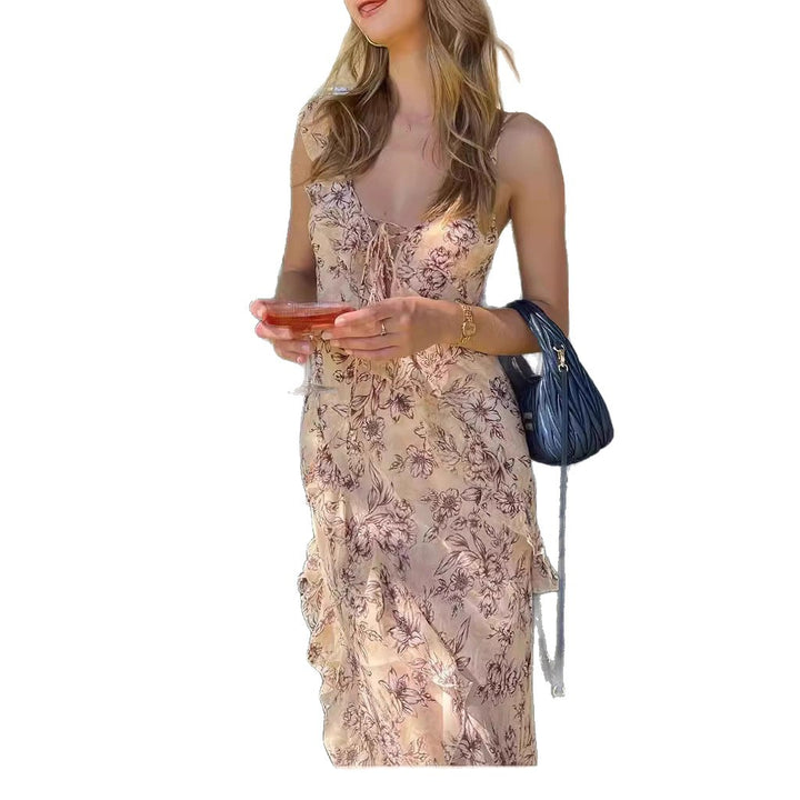 Damen Sommerliches Maxikleid mit floralen Prints Drune