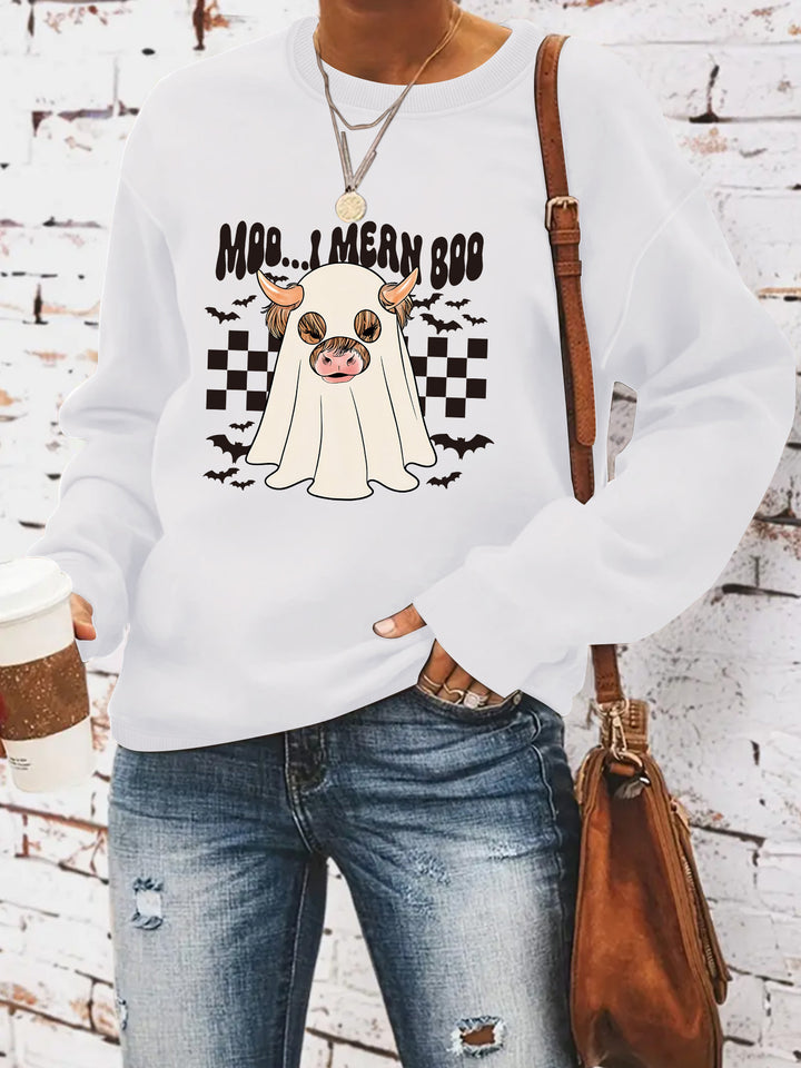 Damen Sweatshirt im fröhlichen Halloween-Design Drune