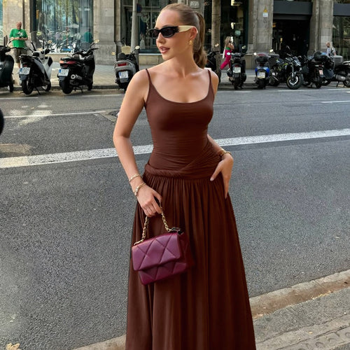 Damen Maxikleid mit einzigartigem Wickeldesign und taillierter Silhouette Drune