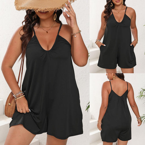 Damen eleganter Beach-Jumpsuit Drune
