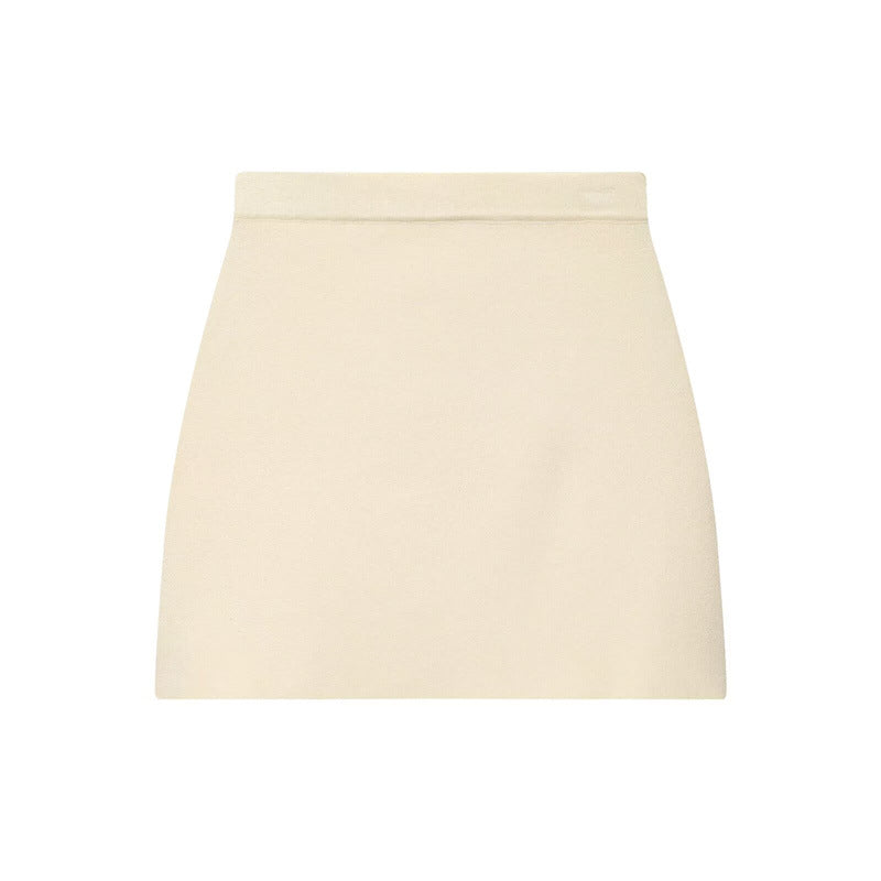Damen eleganter Minirock mit hohem Bund und figurbetontem Design Drune