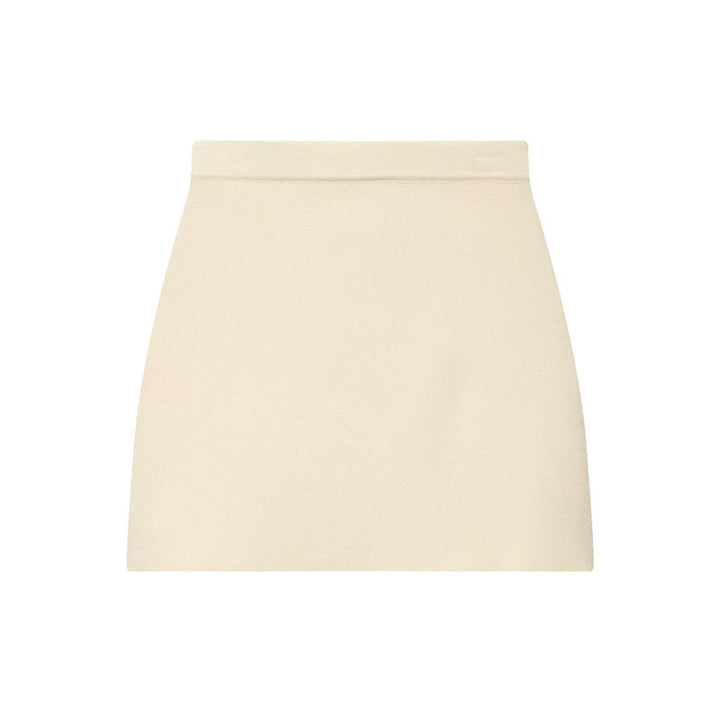 Damen eleganter Minirock mit hohem Bund und figurbetontem Design Drune