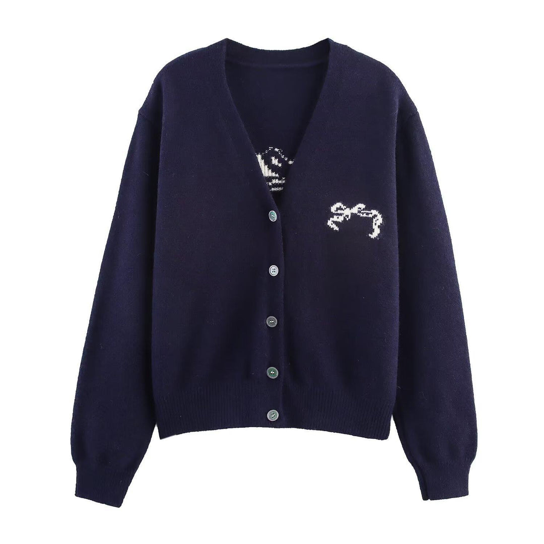 Damen Strickjacke mit dekorativen Knopfdetails und hochwertigem Material Drune