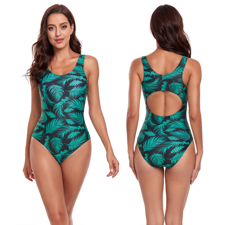 Damen Eleganter Badeanzug mit floralem Design Drune