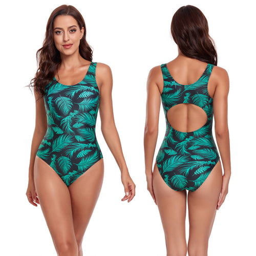 Damen Eleganter Badeanzug mit floralem Design Drune