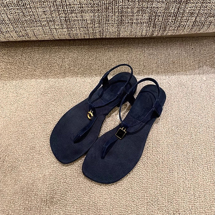 Damen Lederige Sandalen Drune